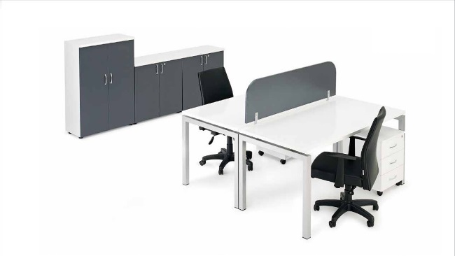 İkili Workstation Çalışma Masası